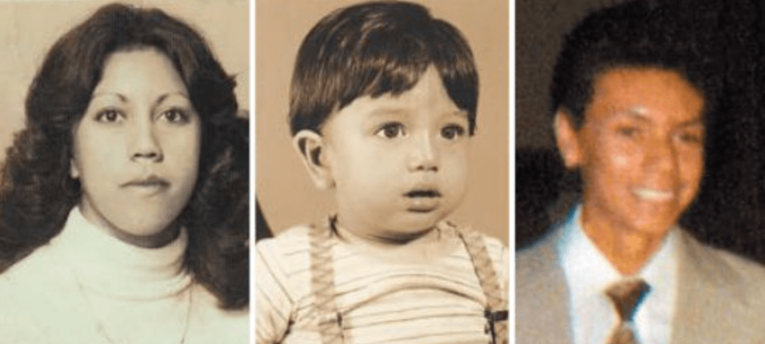  Sharon Rosario Godoy de Cuevas; su hijo Augusto, y el hermano de Sharon Rosario, Maynor René. Foto: semanariouniversidad.com 